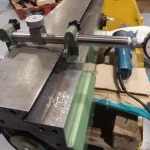 Scraping the machine ways and elements to original shape