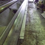 Installation linear measuring systems. Cutting geometry adjustment, levelling